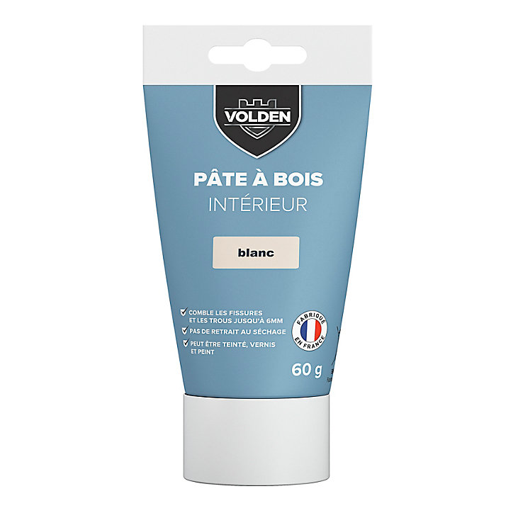Pâte à bois intérieur Volden blanc 60g