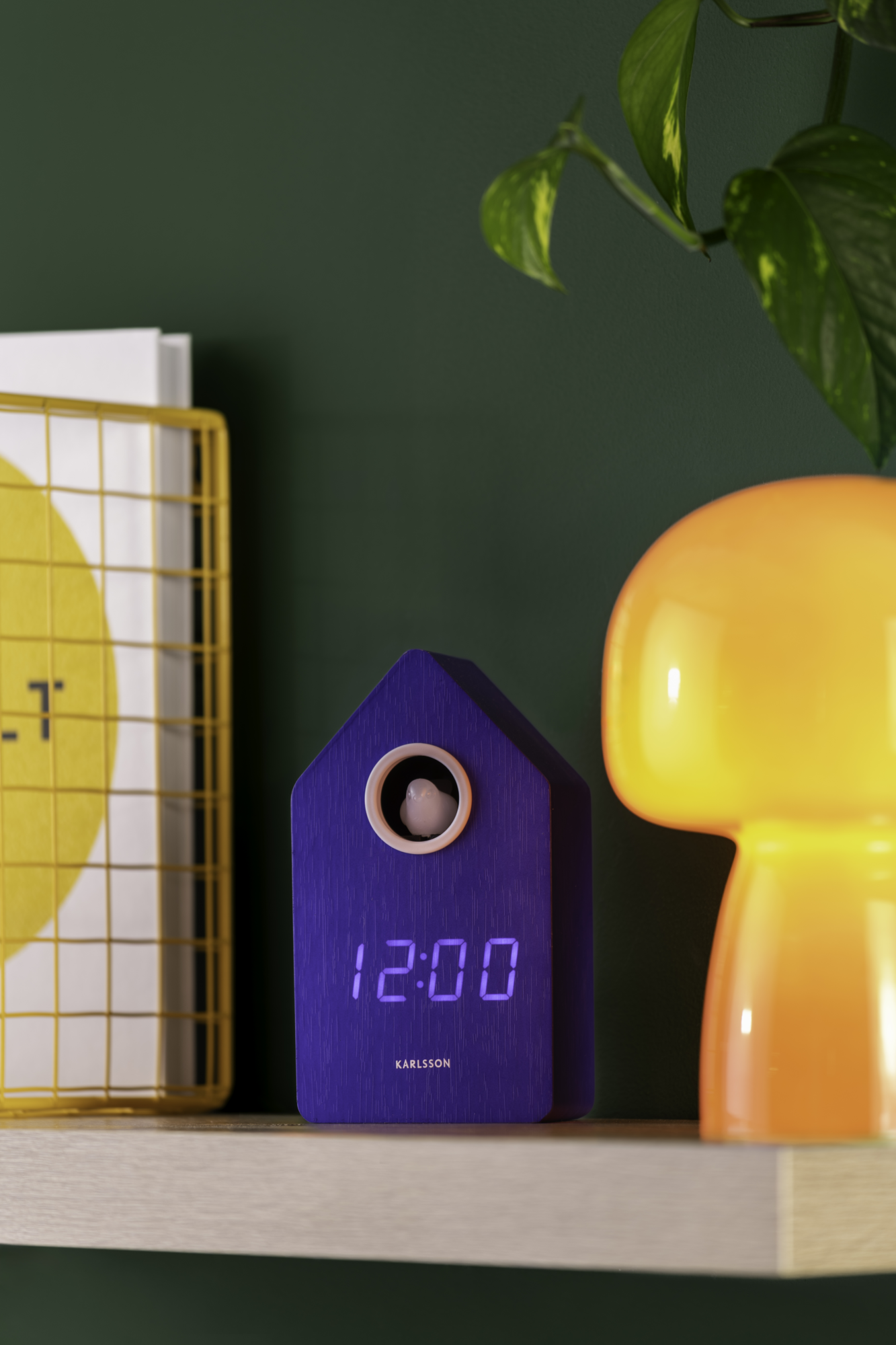 Wekker Koekoek LED Kobaltblauw