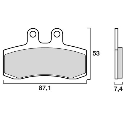 Plaquettes de freins Brembo Organique avant