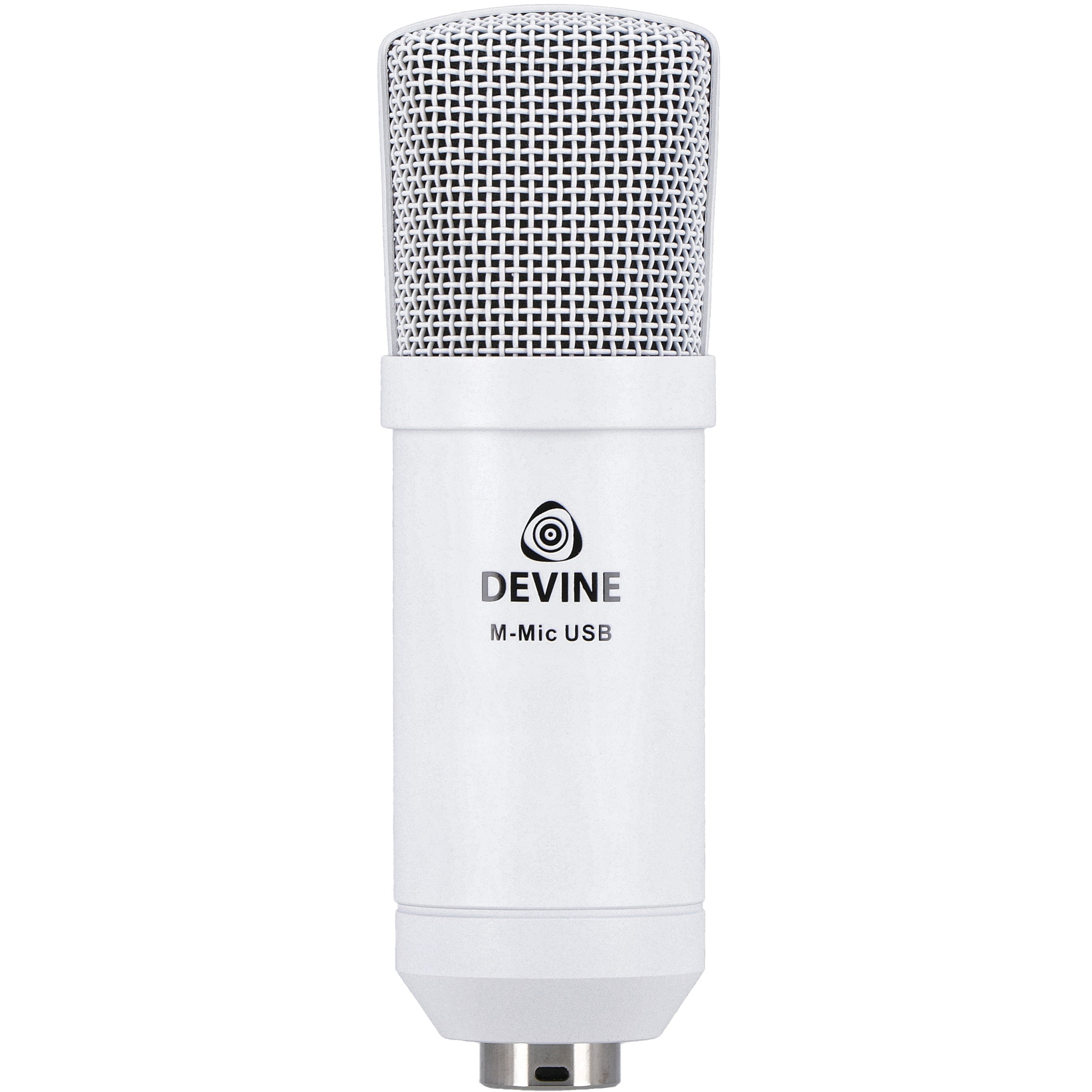 Devine M-Mic USB W condensatormicrofoon wit