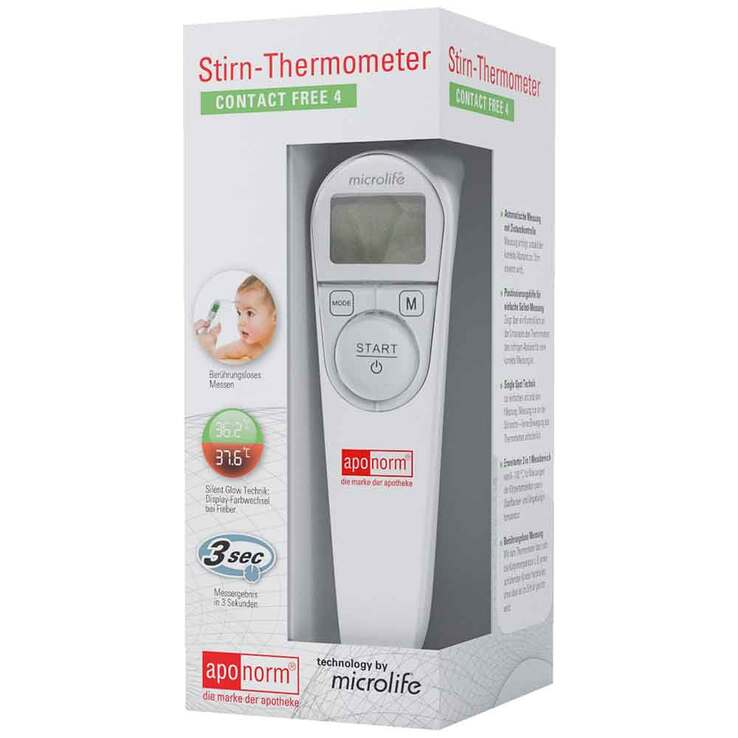 Aponorm Fieberthermometer Stirn Contact-Free 4, 1 St