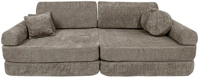 Meowbaby Play Premium Boucle  Byggbar Sofa, Tan Beige