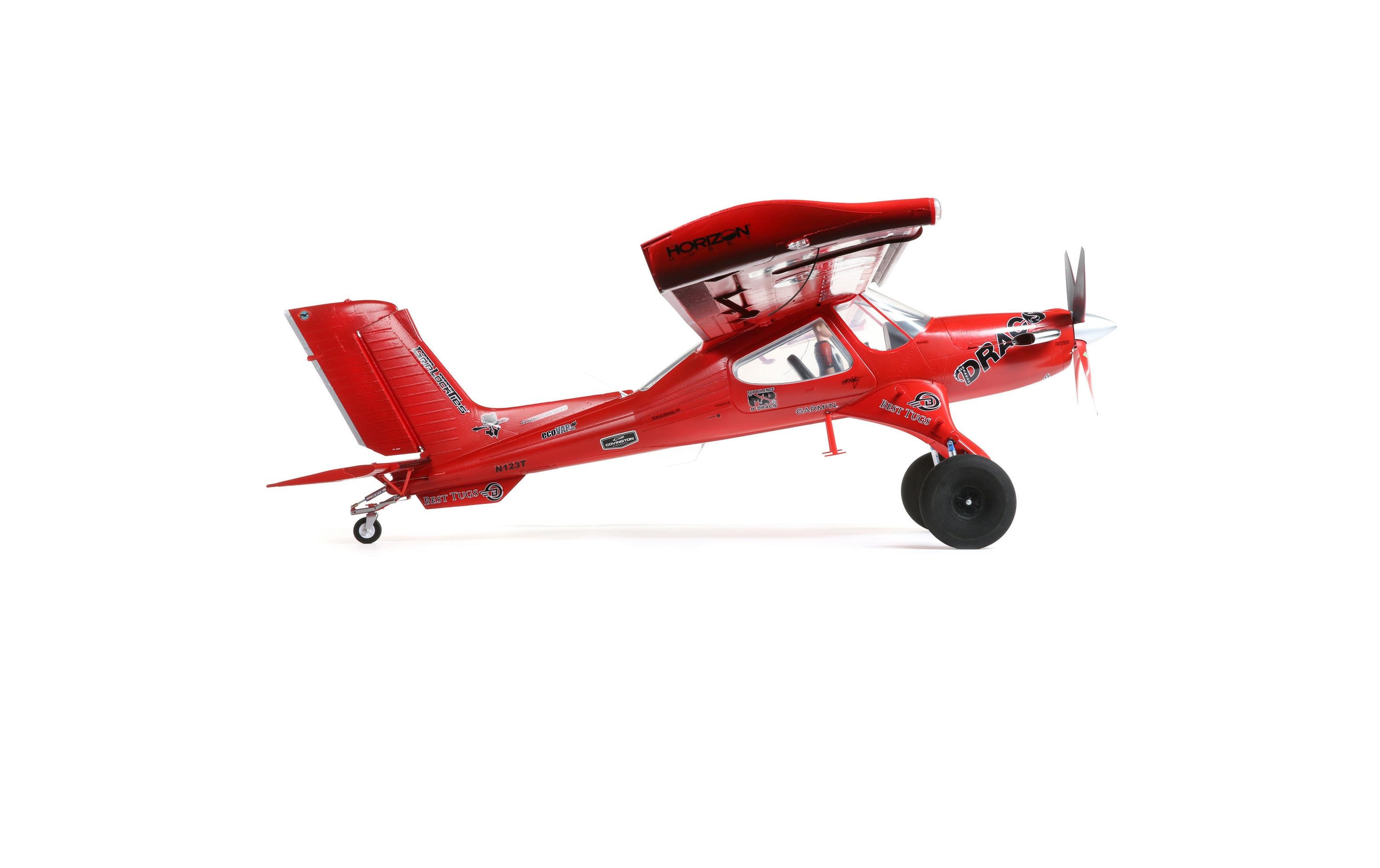 Motorflugzeug DRACO 2.0m Smart BNF Basic AS3X SAFE<br>Replika von Mike Patey's stark modifizierter STOL Wilga «Draco»