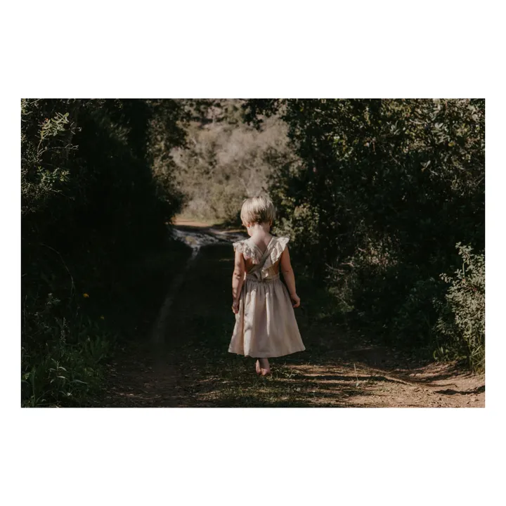 The Simple Folk Robe Dos Croisé à Volants | Ecru
