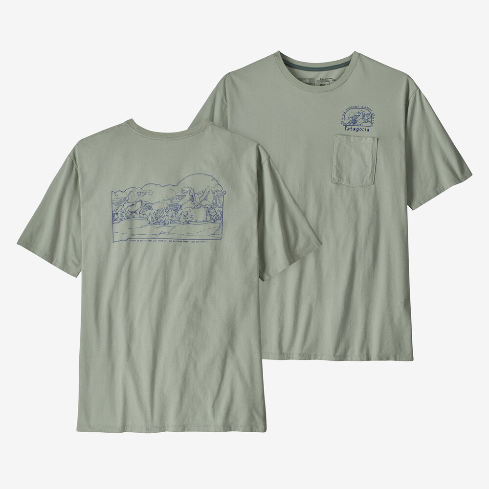 Herren-T-Shirt aus Bio-Baumwolle mit Aufdruck „Lost and Found“