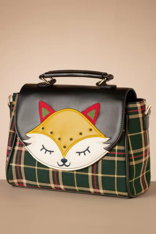 Banned Retro Scandi Fox handtas in zwart