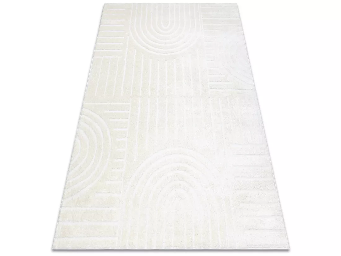Tapis moderne MODE 8586 géométrique crème 200x290 cm