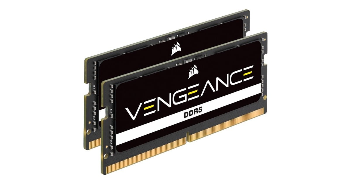 Corsair64 GB DDR5-5600 (2x 32 GB) Kit laptopgeheugen  (Zwart, Vengeance)