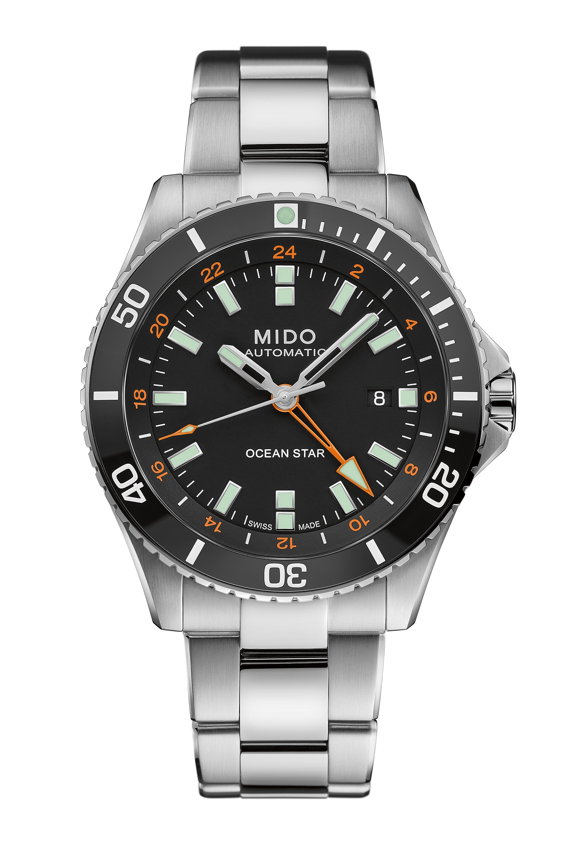 Mido Ocean Star GMT Herrenuhr Silber M026.629.11.051.01
