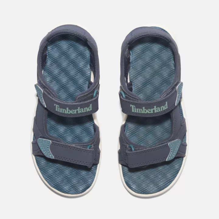 Sandale à double bride Perkins Row pour enfant en bleu foncé
