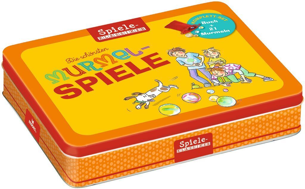 Die schönsten Murmelspiele – Buch-Set mit 21 Murmeln