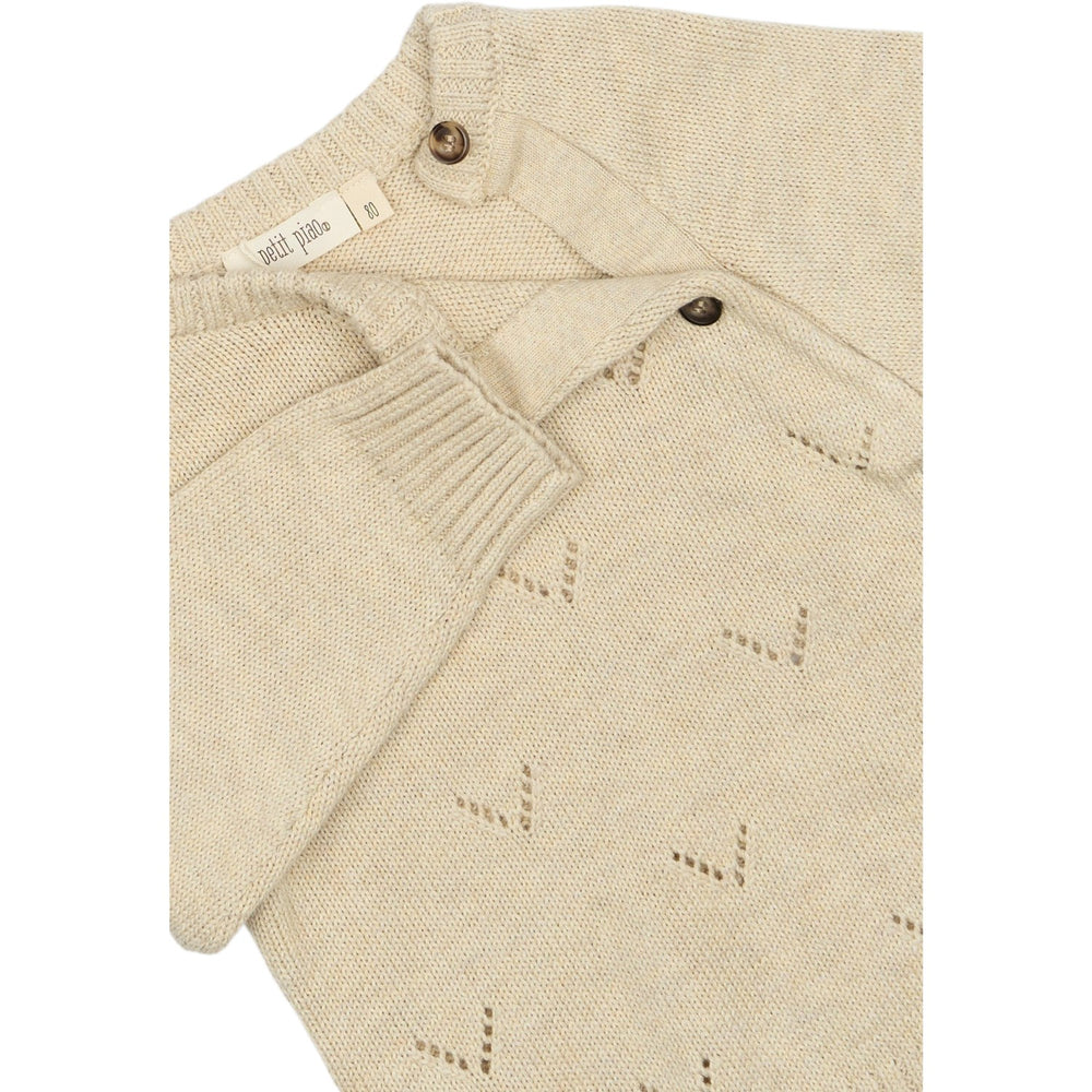 Køb Petit Piao Off White PpDaqa Fold Over Strik