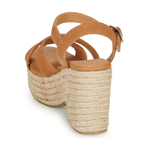 Superdry - HIGH ESPADRILLE SANDAL - Cognac