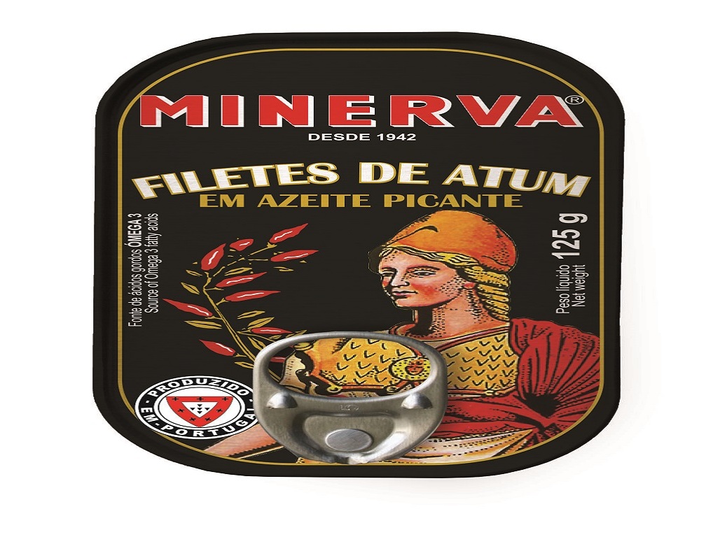 FILETE ATUM MINERVA AZEITE COM MALAGUETA 125G