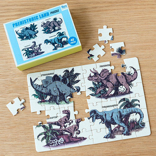 Rex london mini puzzel prehistoric land - 48st