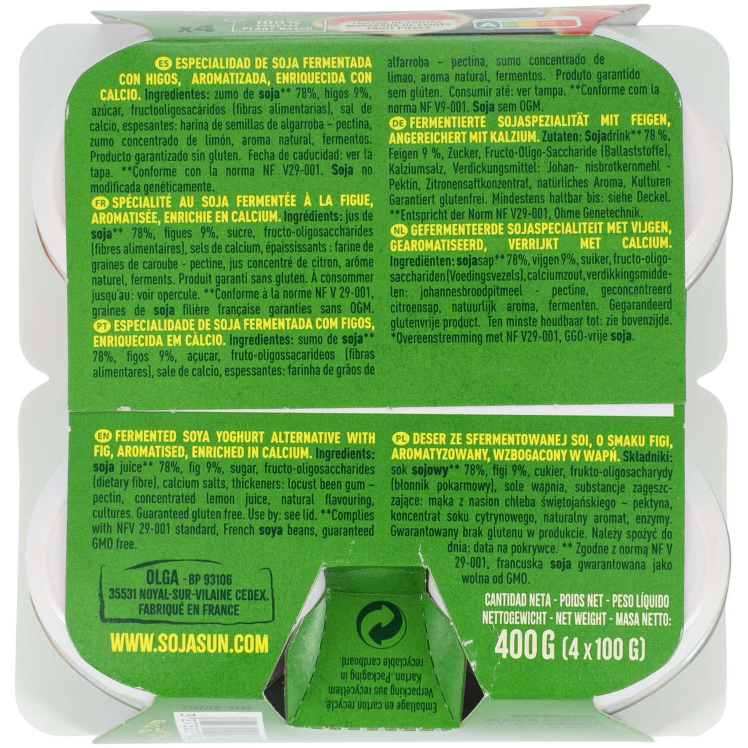 Sojasun Joghurt Feigen 4x100g
