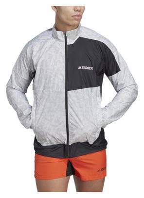 Veste coupe-vent adidas Terrex Trail Blanc