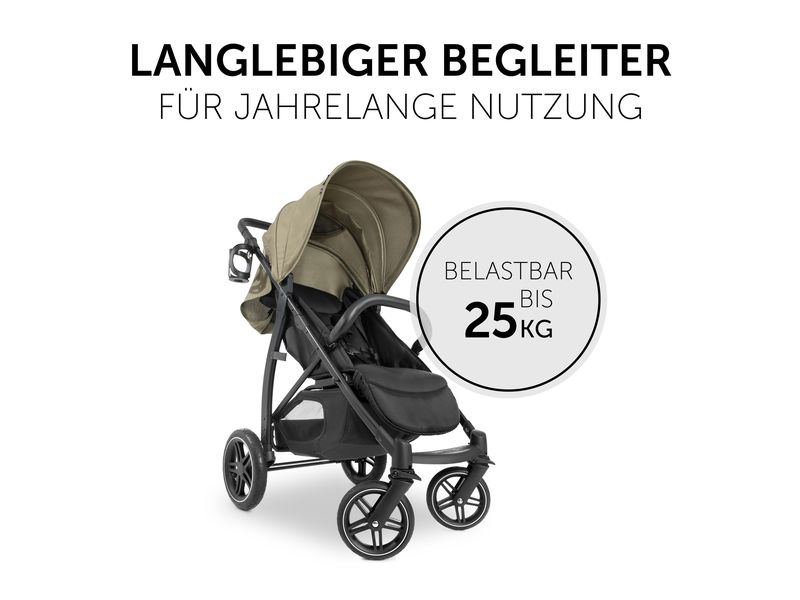 Hauck Buggy Rapid 4D Air Olive Stylischer Buggy für Stadt und Land