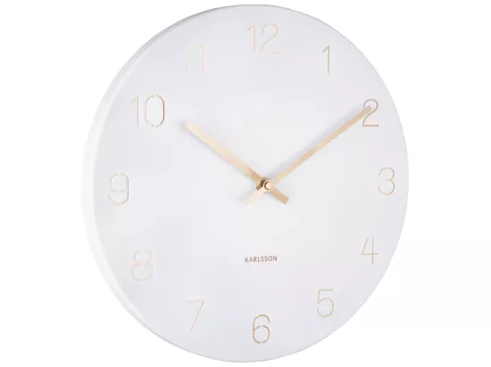 Horloge Charm petite D30cm Blanc Present Time