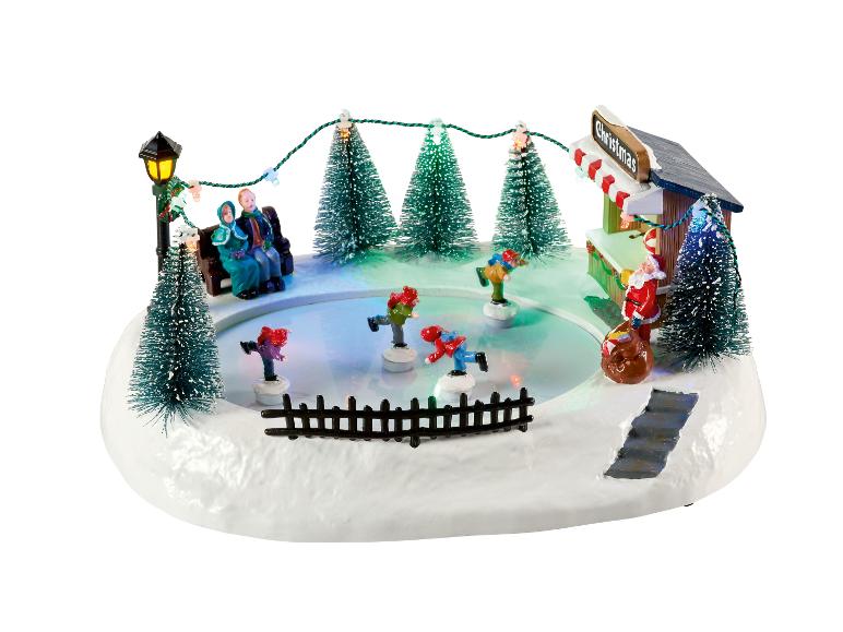 Kerstdorp figuur met LED