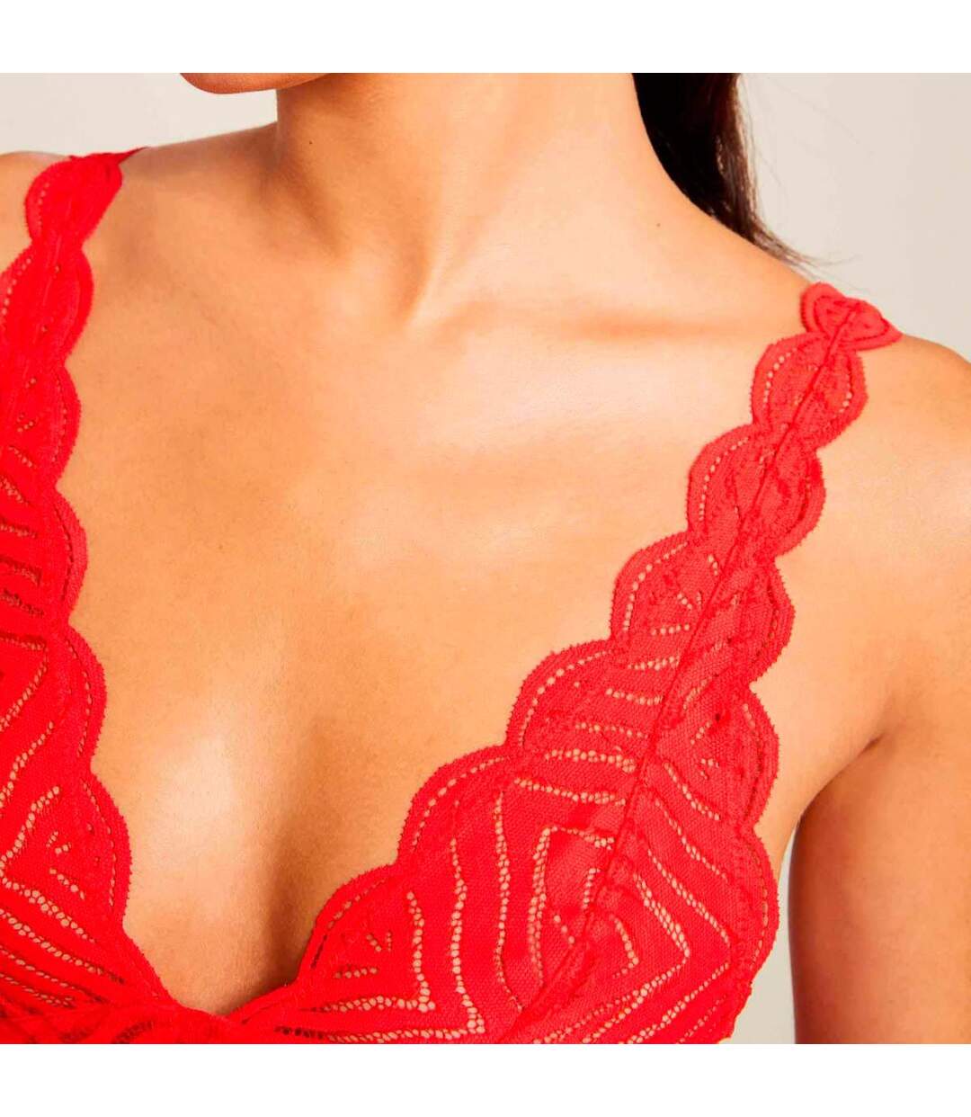 Soutien-gorge souple sans armatures rouge Marianne