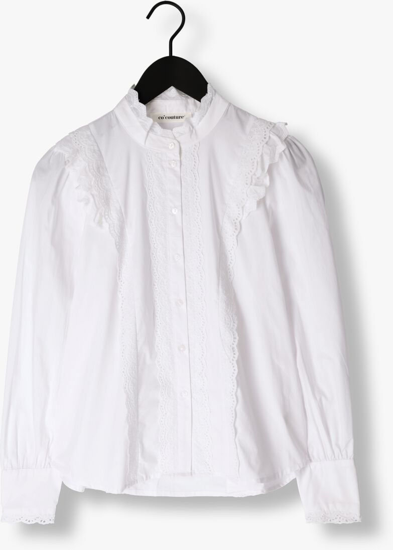 CO\\'COUTURE witte co'couture blouse alva anglaise cuff shirt
