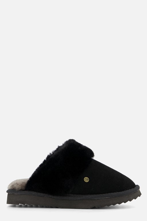 Warmbat Flurry Pantoffels zwart Suede