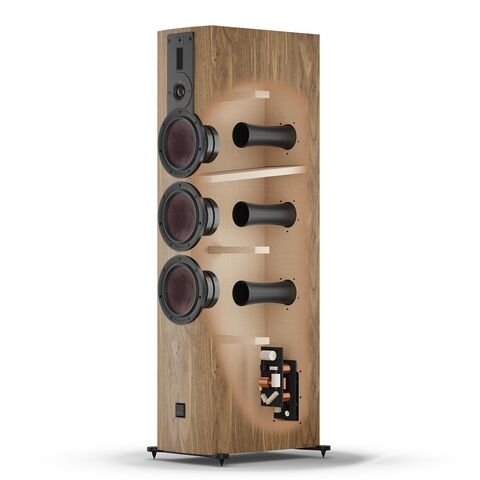 DALI RUBIKORE 8 – exclusieve hifi-vloerluidspreker met KORE-technologie Natural Walnut (Veneer)