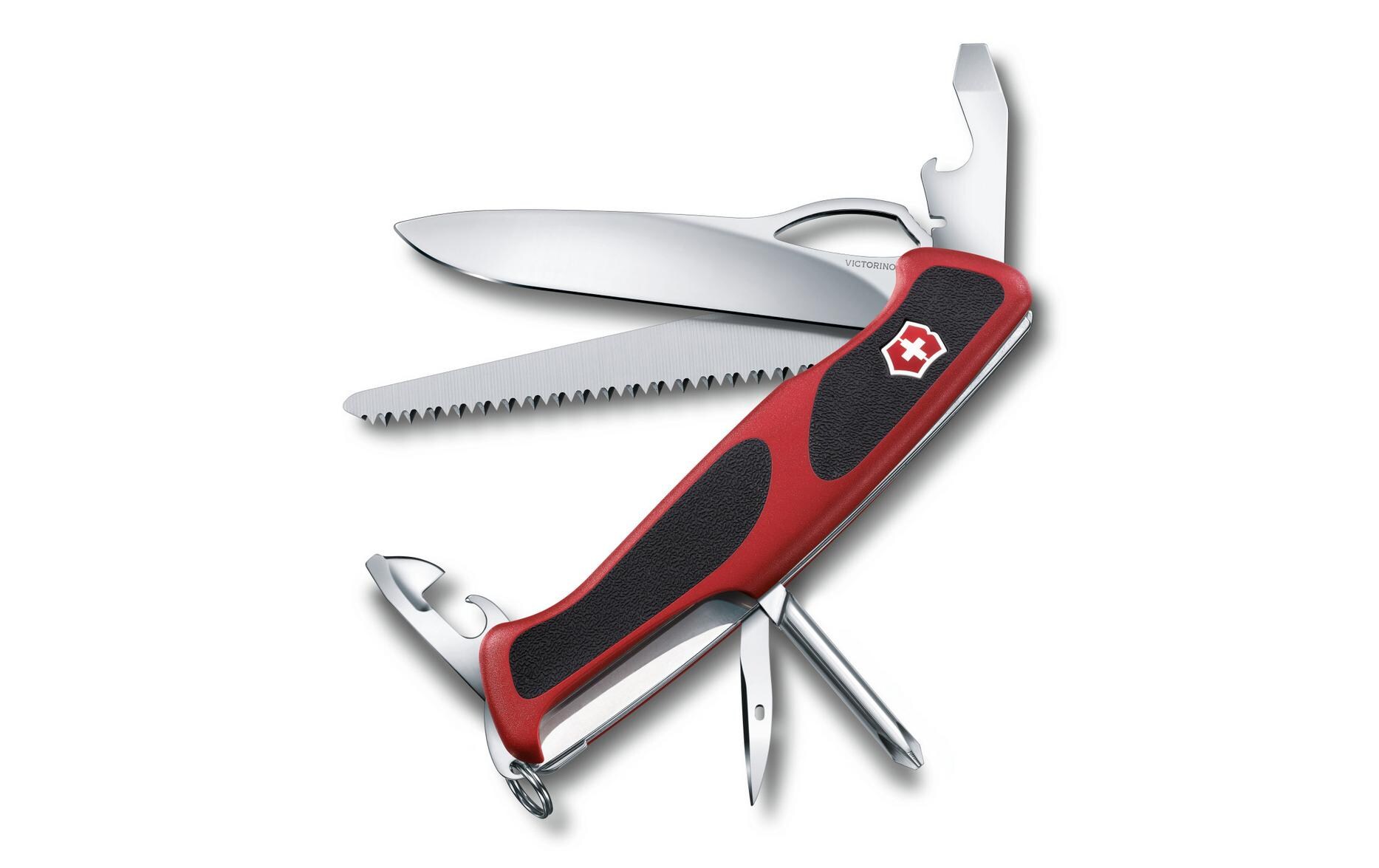 Taschenmesser RangerGrip 78Mit 12 Funktionen, rot/schwarz