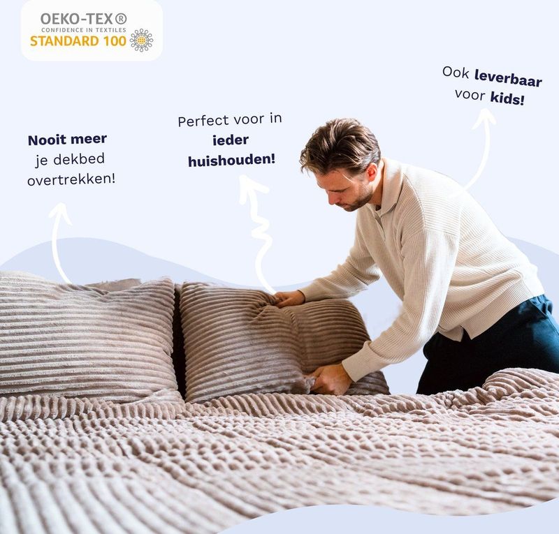 Dekbed - Wit - Katoen - 240x220 cm