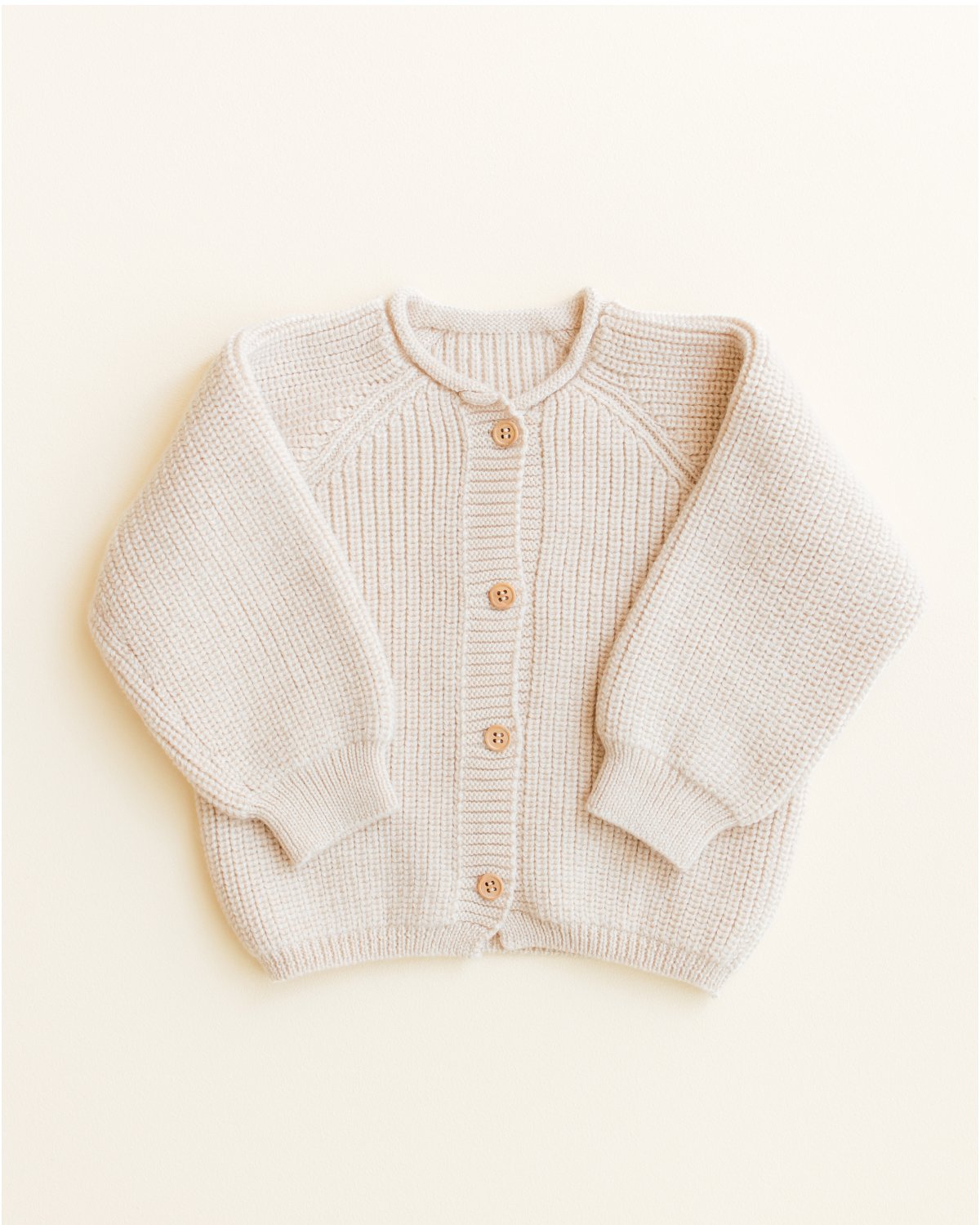 Ullcardigan Baby – 100% Merino, Ubehandlet Ull | Cardigan Inga