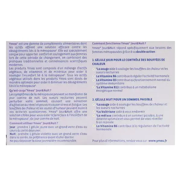 Ymea Menopausa, Ondas de Calor e Sono - 64 Cápsulas