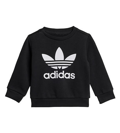 adidas Originals Sweatset - Crew - Schwarz/Weiß