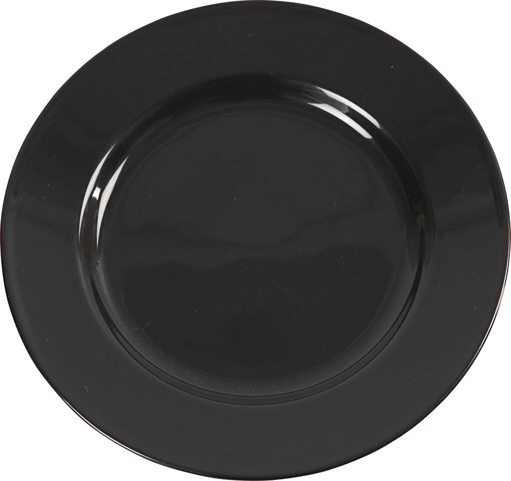 Desserttallerken - Ø 19 CM - Sort - 6 Stk