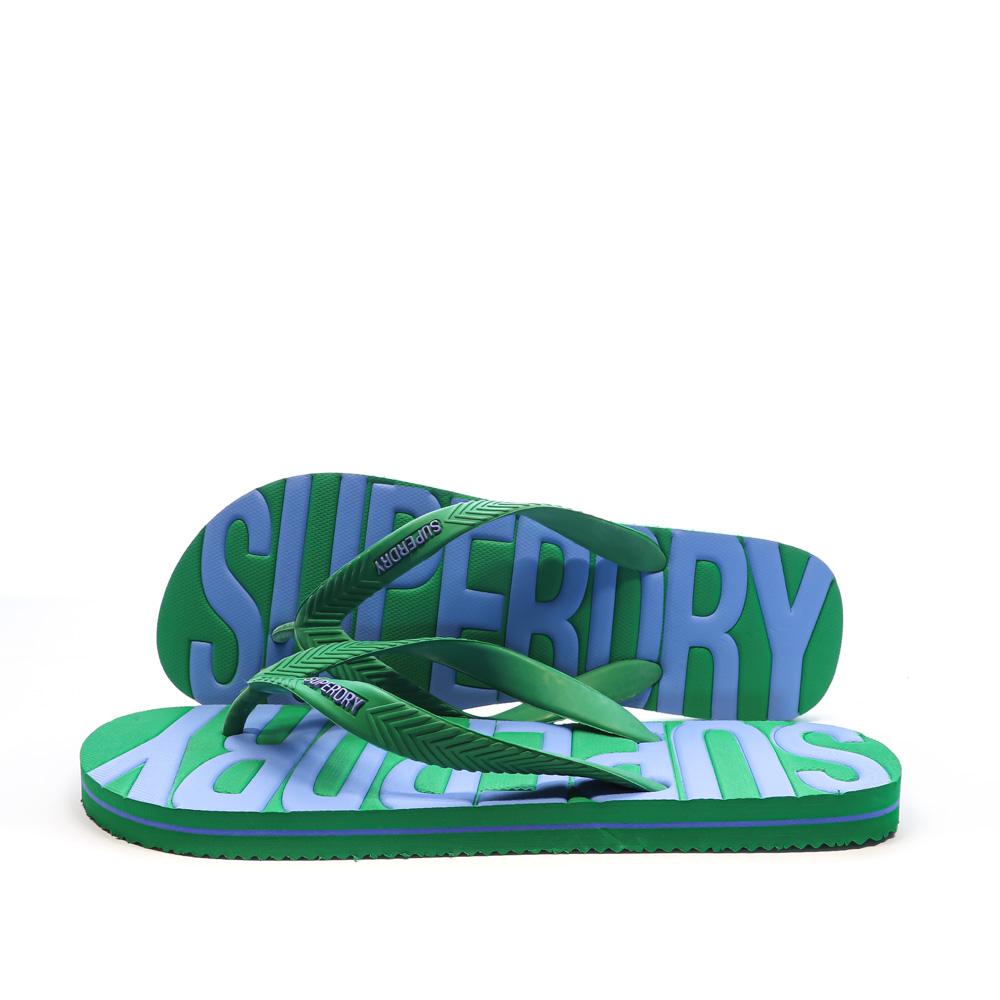 Superdry Tongs Vertes/Violettes Homme Superdry Vintage Vegan
