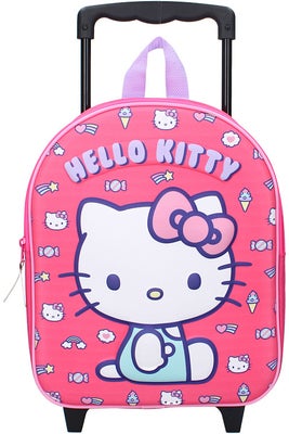 Hello Kitty 3D Trolley Trillekoffert Another Dimension, Rosa