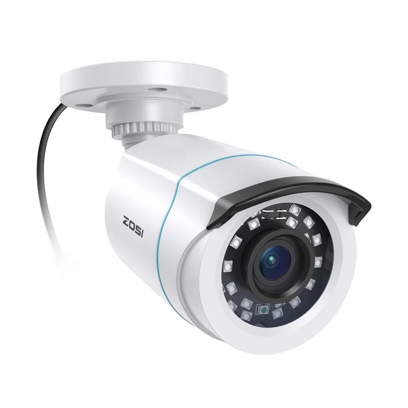 (5MP) 3K 8CH H.265 Full HD CCTV Überwachungssystem ohne Festplatte mit 8x 1080P Kameras / AI Personenerkennung   IR Nachtsicht (IP66) - Weiss