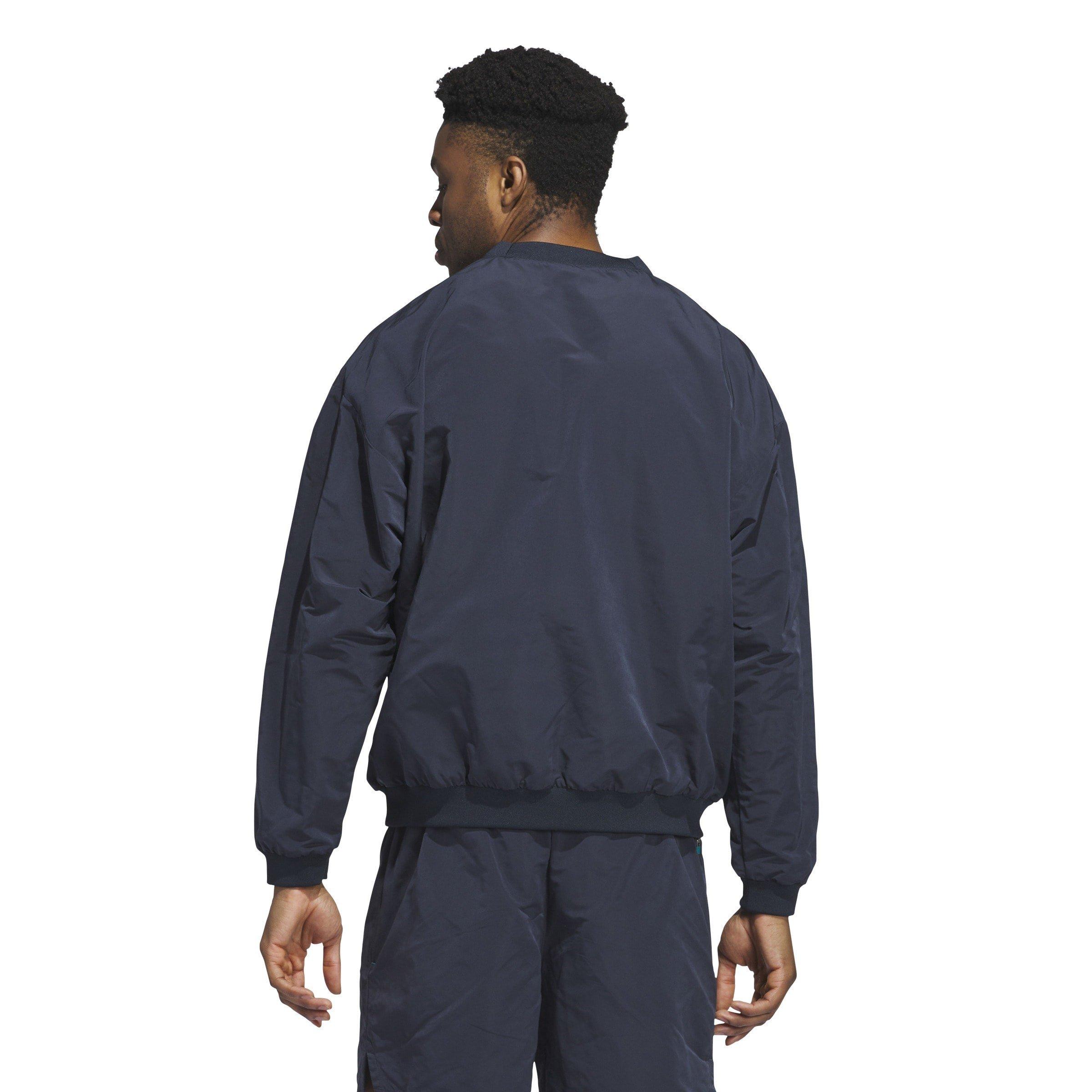 adidas Basketball Woven Crewneck Sweatshirt Mens