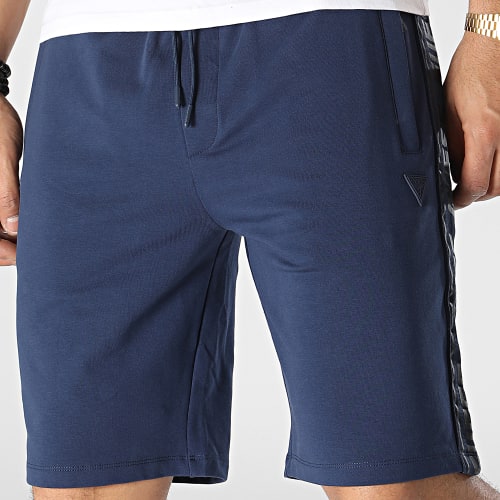 Short Jogging A Bandes Z2YD02-K6ZS1 Bleu Marine