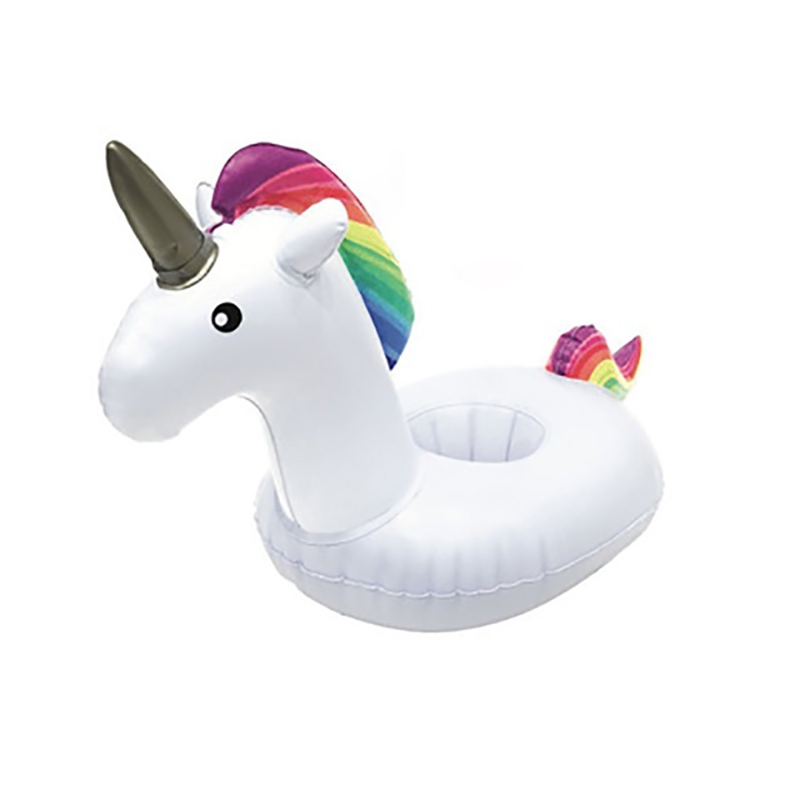 Aufblasbarer Becherhalter Getränkekühler - Einhorn Unicorn