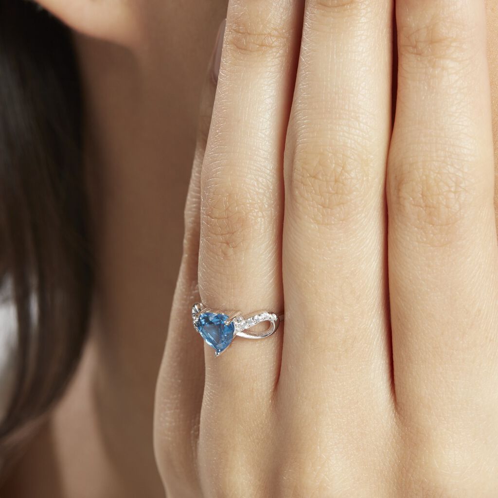 Bague Argent Blanc Atieno Oxyde De Zirconium
