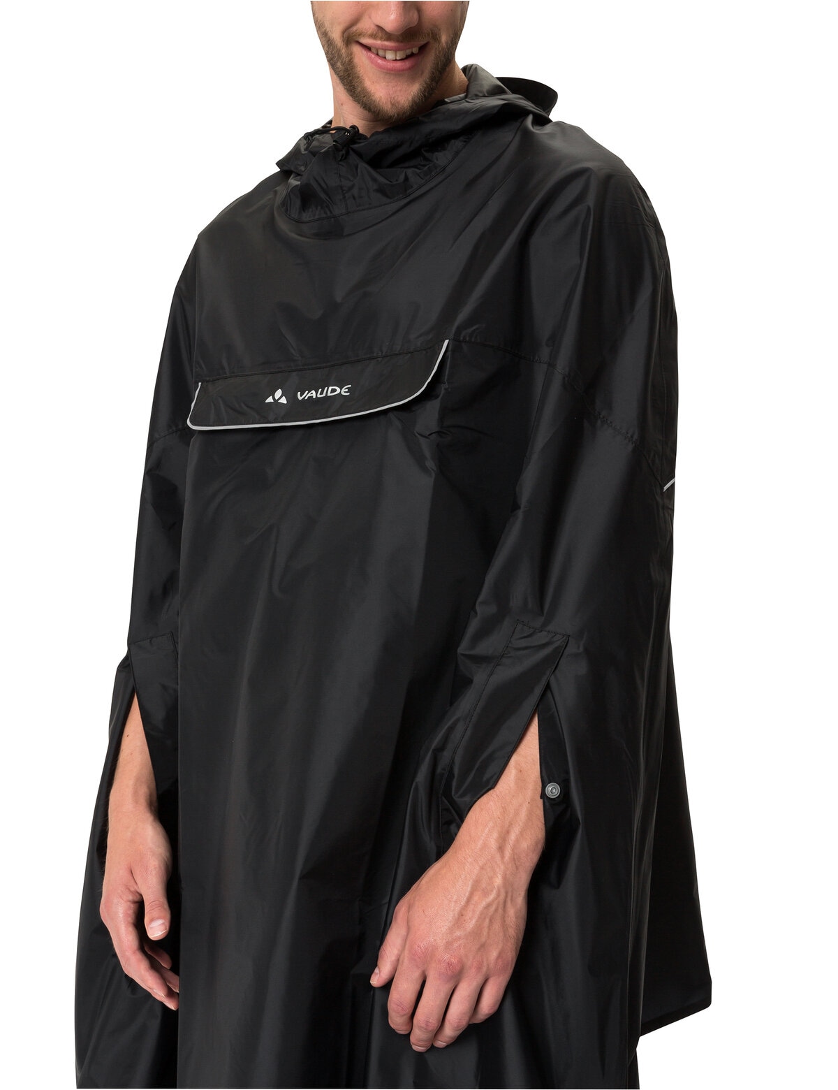 VAUDE Regenponcho »VALDIPINO PONCHO« 1 Stk. tlg. Wasserdicht, windabweisend, wasserabweisend – Übergangsjacke