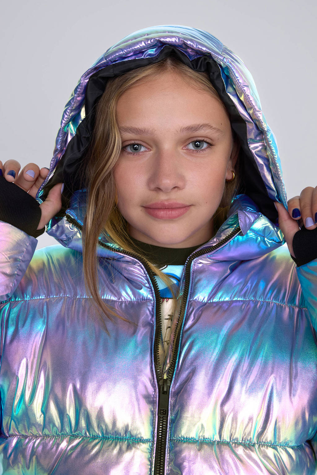 Coolcat Puffer Winterjas Jessica Metallic Oil