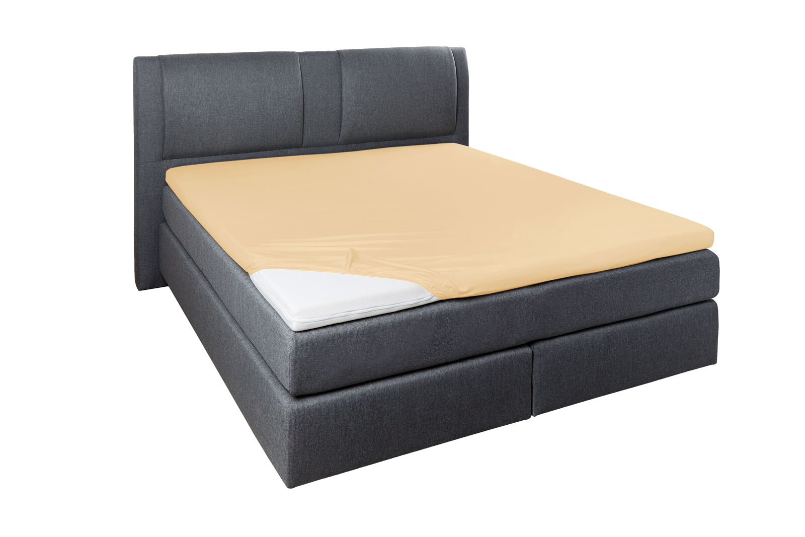 Vario Topper-Spannbetttuch 95/120 x 200/220 cm pfirsich