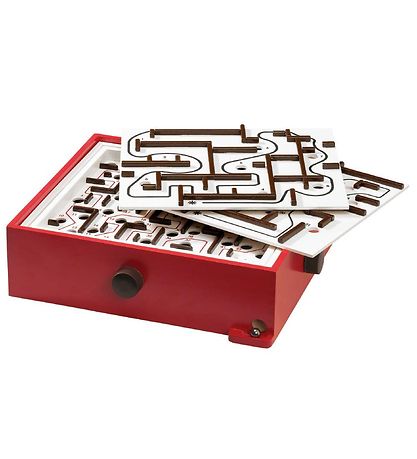 BRIO GAMES Labyrint Spil m. ?veplader - Rød 34020