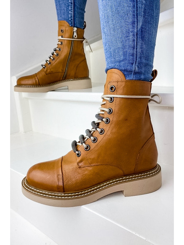 Bottines F112E5 Tronchetto Africa Cuoio - semerdjian