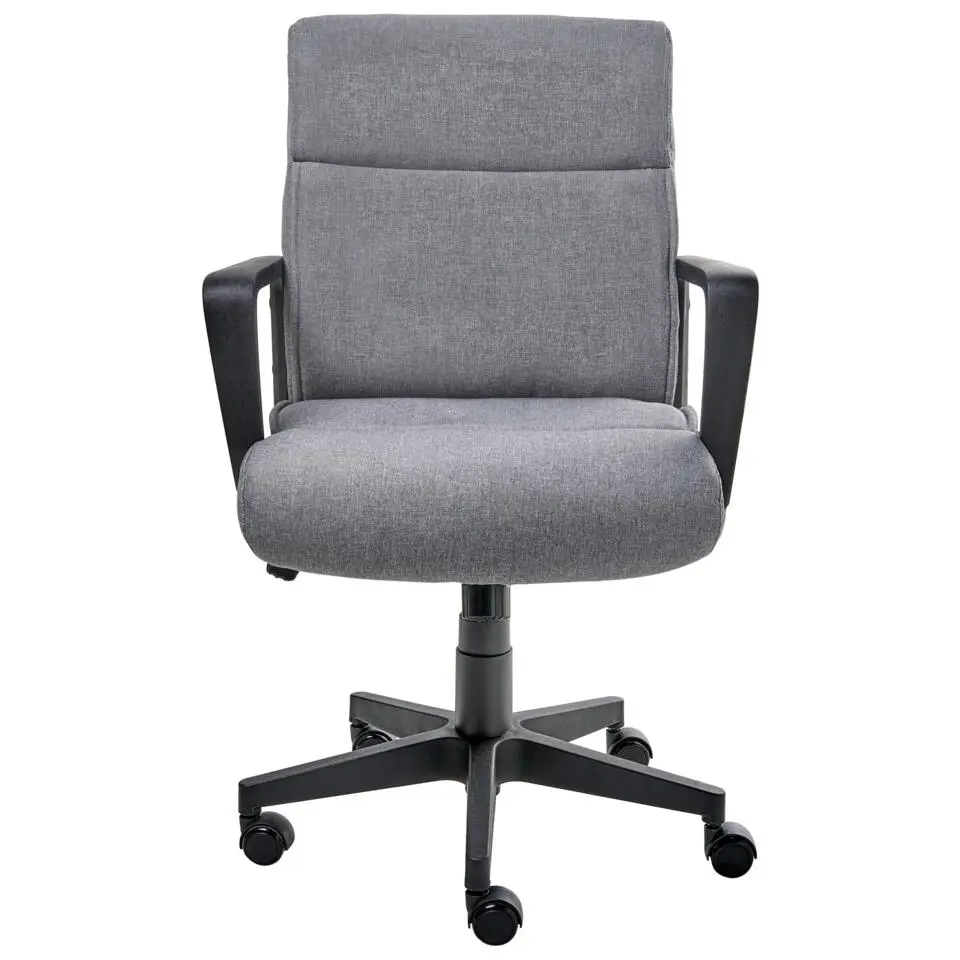 BYRON - Bureaustoel - Grijs - Stof