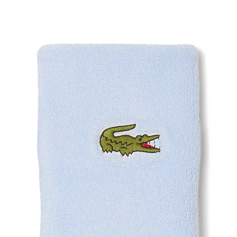Poignets éponge Lacoste bleu clair