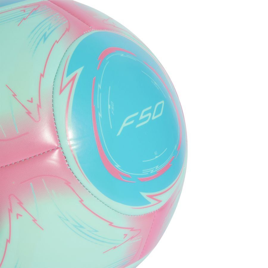 adidas Ballon Messi Club La Vida Tropical - Flash Aqua/Lucid Pink
