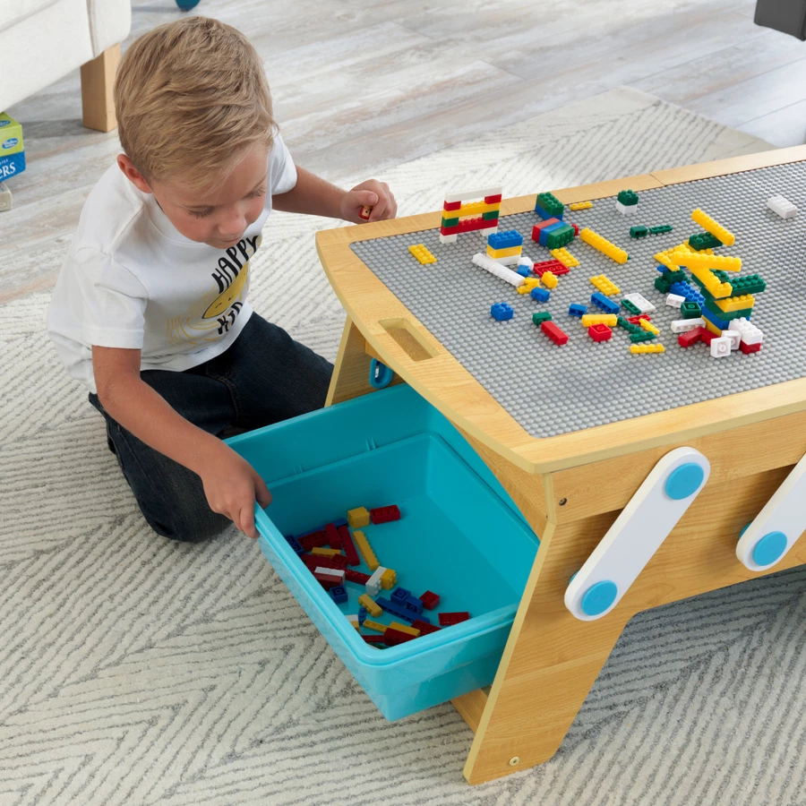 KidKraft® Spieltisch Building Bricks Play N Store